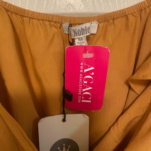 NWT Ruffle Love Cami - Mustard Yellow - Medium - Picture 2 of 3